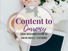 Load image into Gallery viewer, Content To Currency Workshop